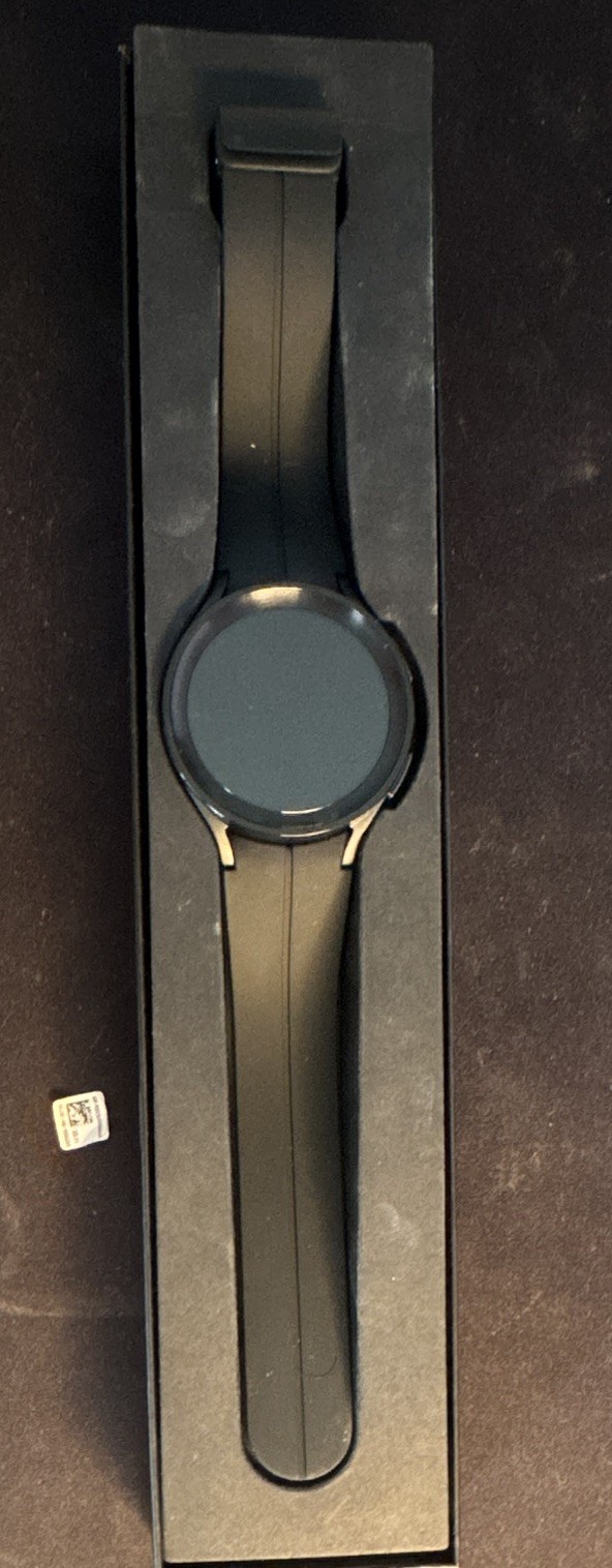 Samsung Galaxy Watch5 Pro 45mm AMOLED Titanium Case Black Silicone Band 16GB