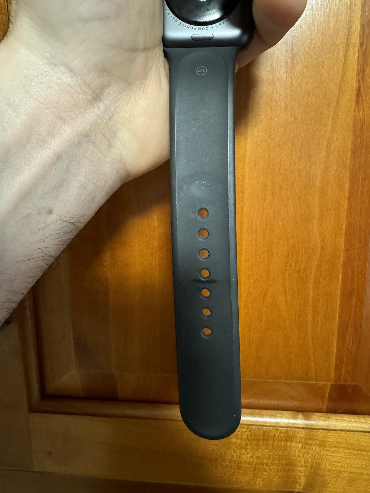 Apple Watch Series 3 42mm Space Gray Aluminum Case with Black Sport Band