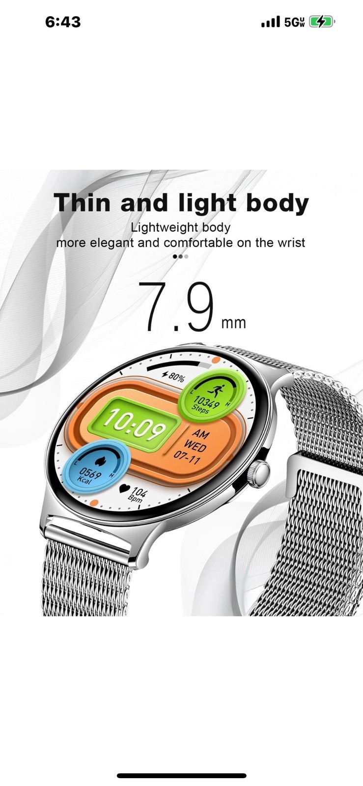 Souyie V89 Smart Watch New In Box