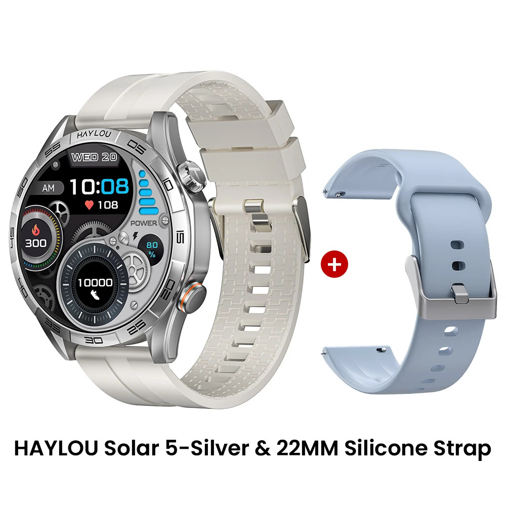 HAYLOU Solar 5 Smartwatch Bluetooth Calling 1.58″ AMOLED 60Hz 40-Day Battery