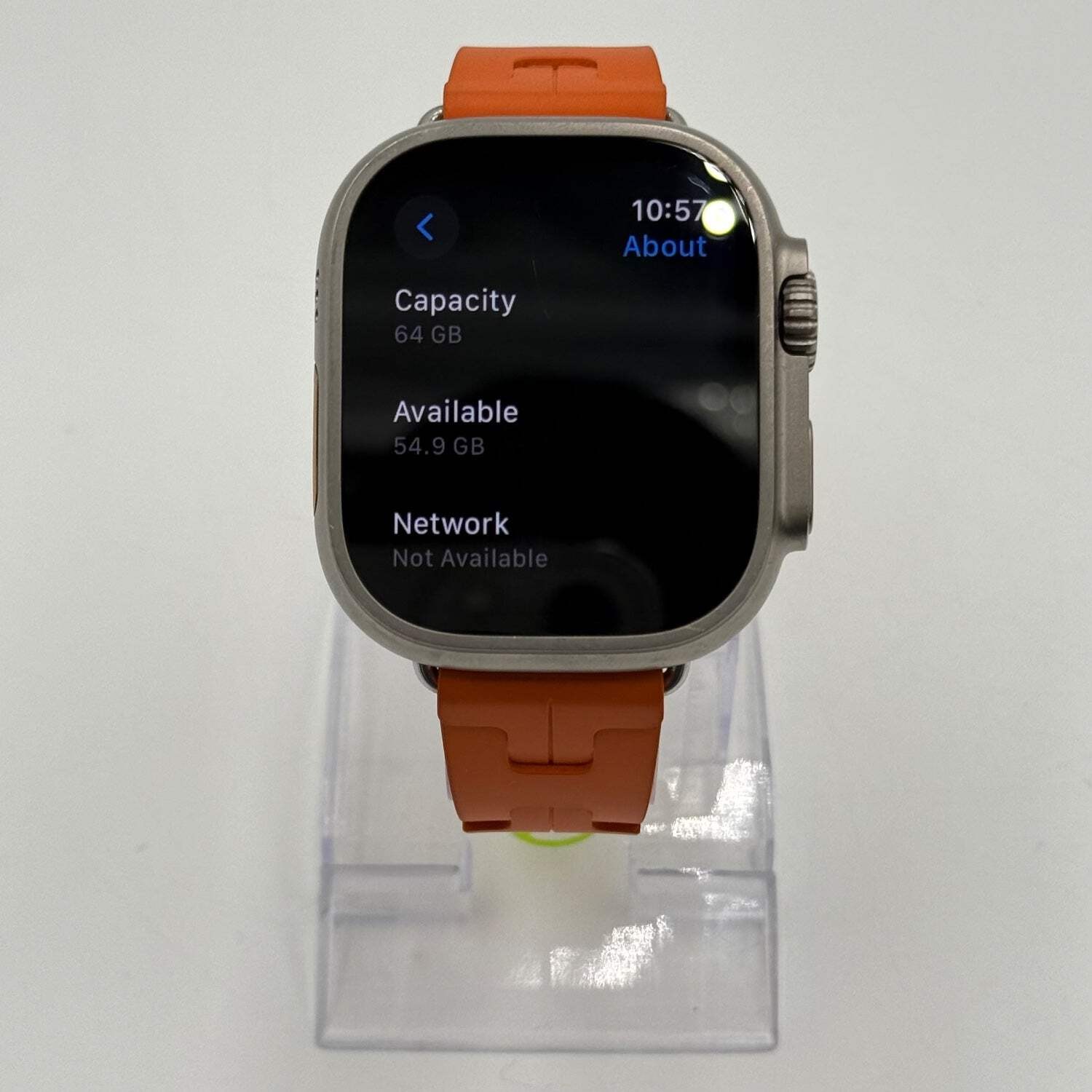 Unlocked Apple Watch Ultra 2 Hermès 49MM Natural Titanium With Orange Kilim Sing