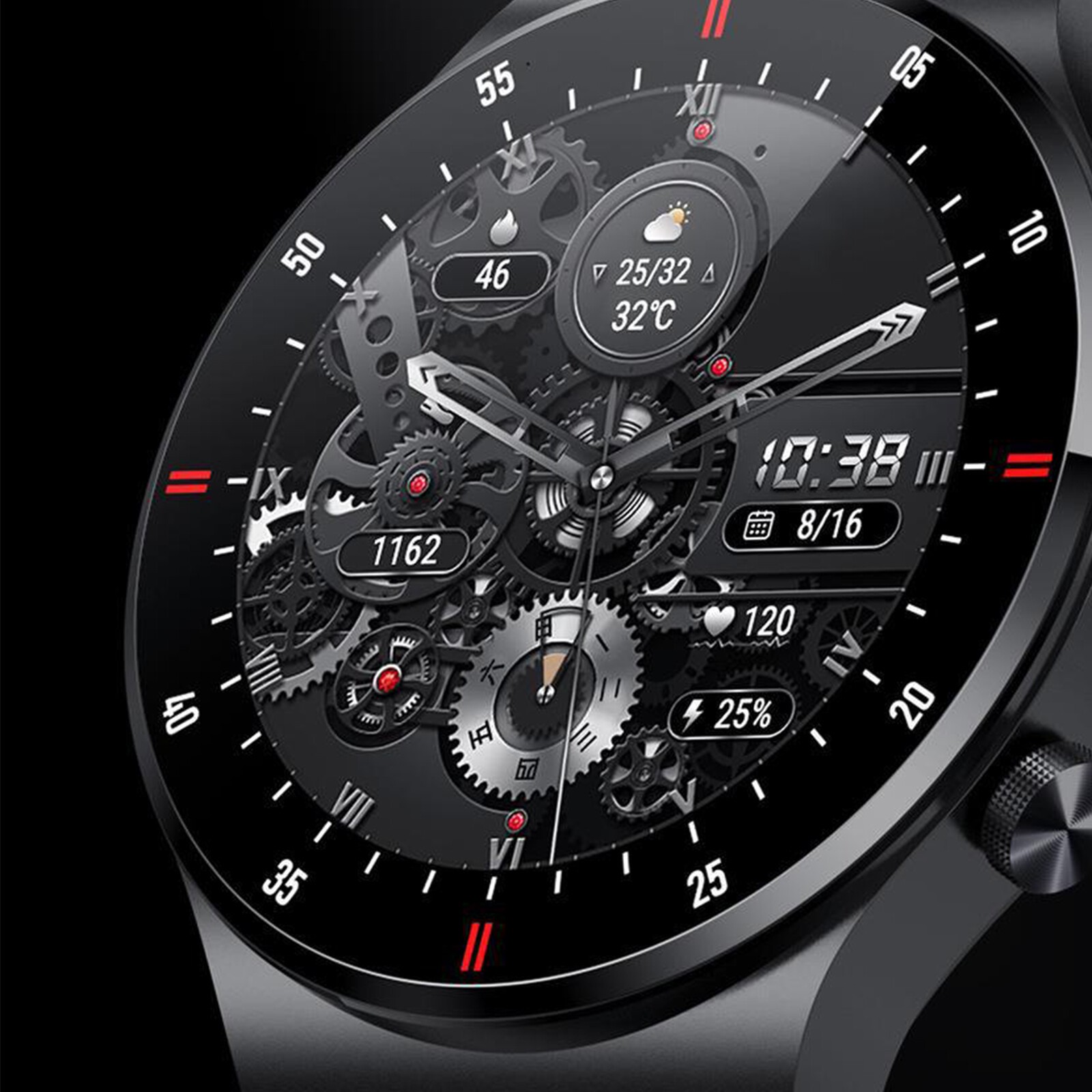 New Smart Watch Men Waterproof Smartwatch Bluetooth for iOS/AndroidEO