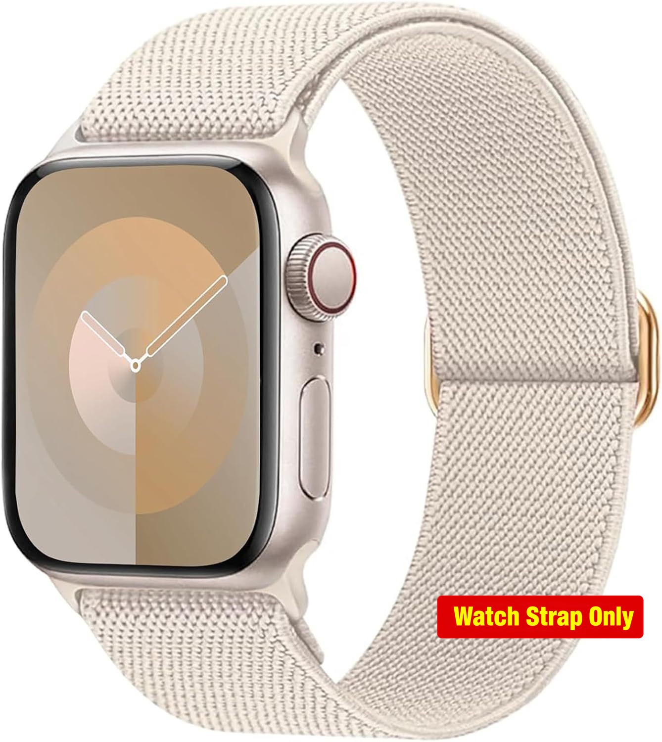Soft Nylon Strap Compatible with Apple Watch Series 41mm 44mm 45mm Starlight