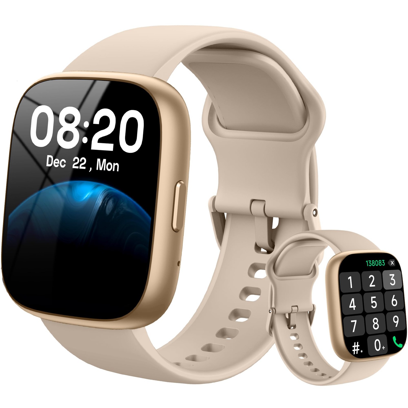 with Alexa & Bluetooth Calling-1.83″ HD Touchscreen Fitness , Fitness Tracker…