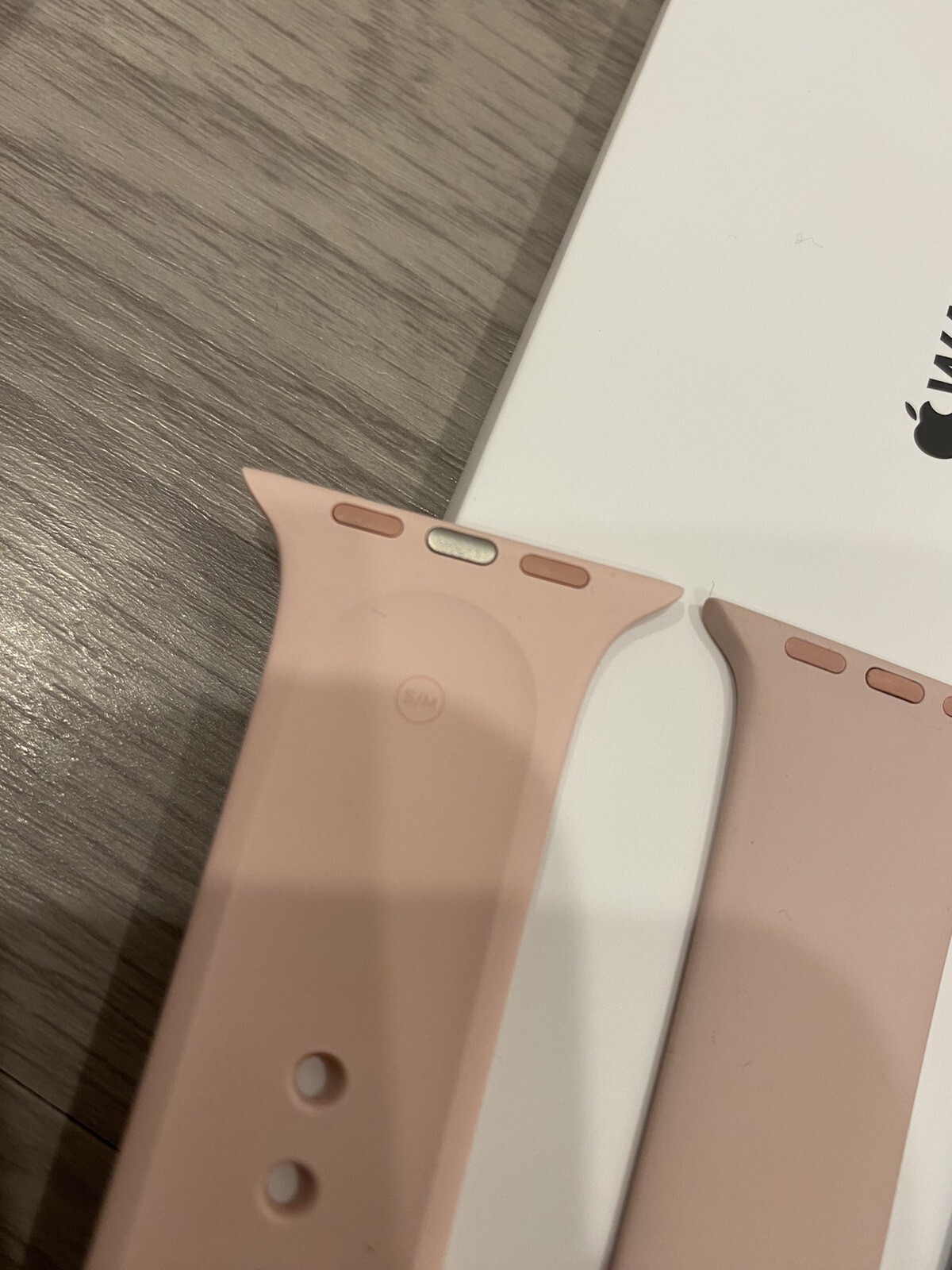 *APPLE* Watch Series Pink Sand Sport Bands 1 Blue And 2 Pink (Lot Of 3) S/M M/L