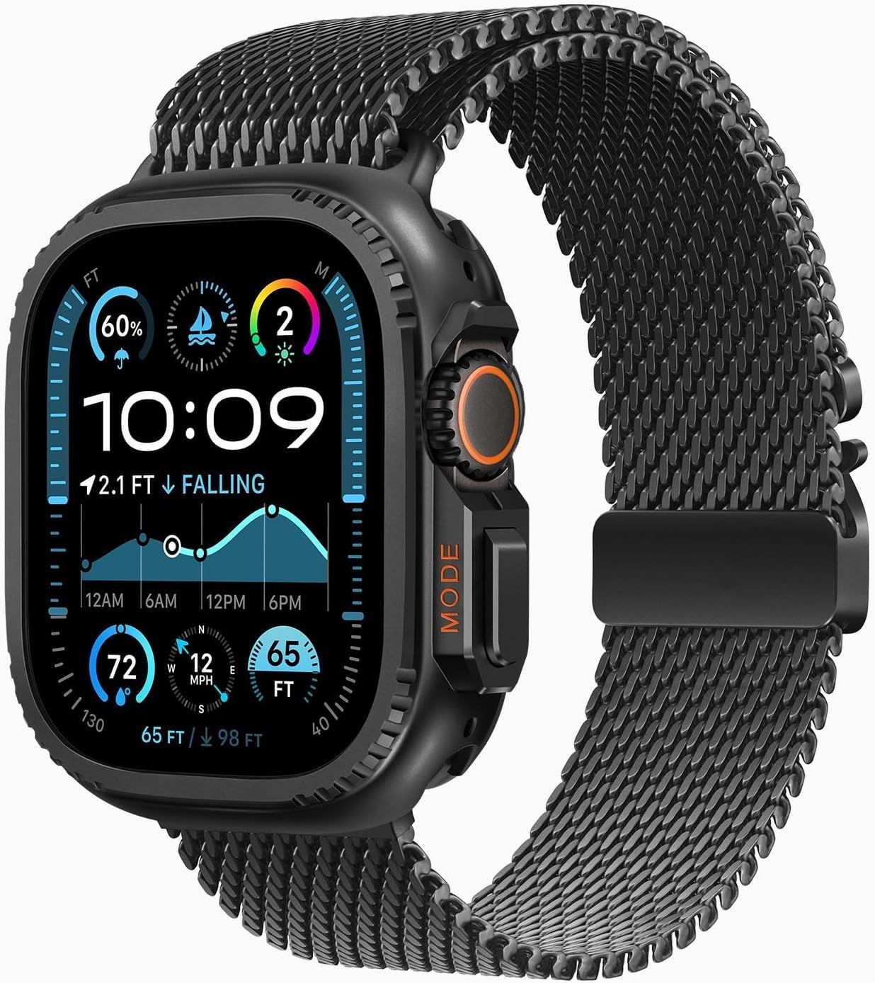 2 in 1 Metal Case for Apple Watch Ultra 49mm Rugged Shockproof Bumper Case