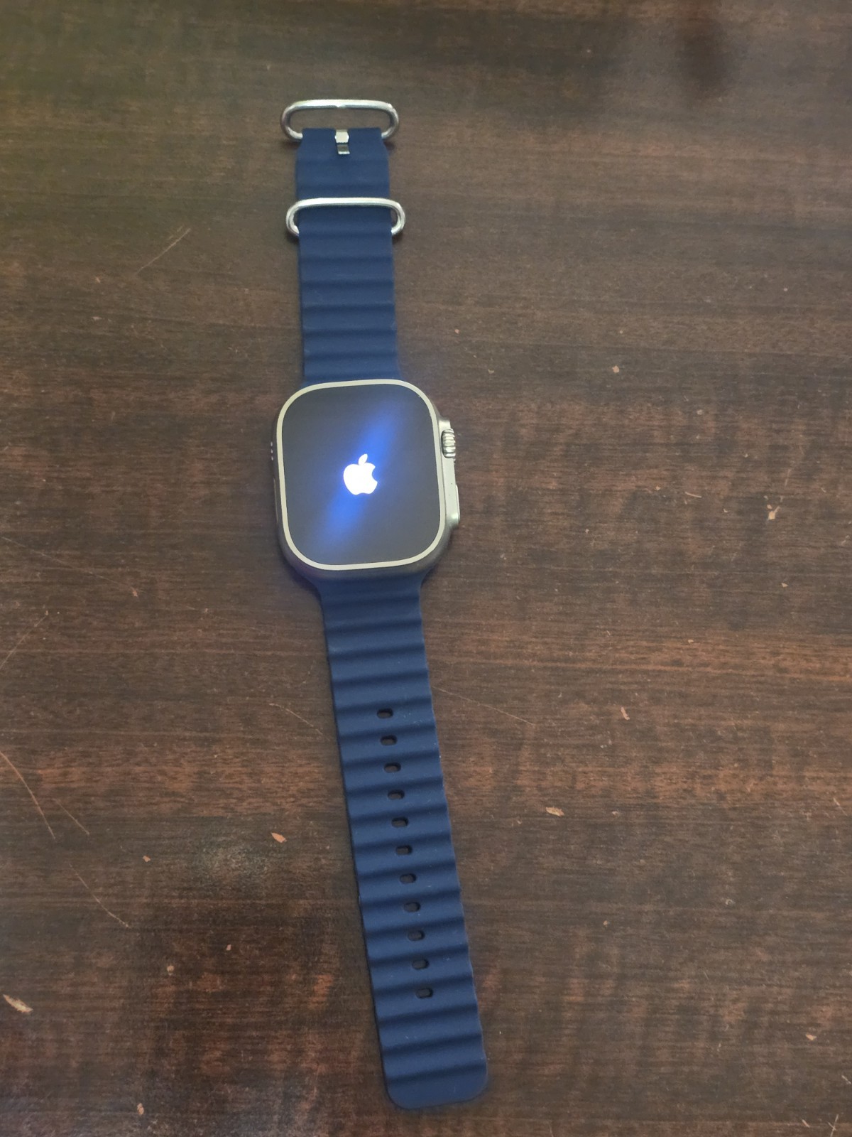Apple Watch Ultra 2 49mm Titanium Case with Ocean Band – Blue