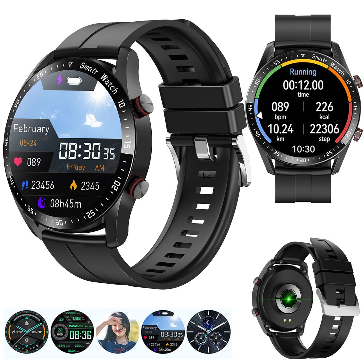 Smart Watch for Men Women Waterproof Smartwatch Bluetooth For Samsung iPhone