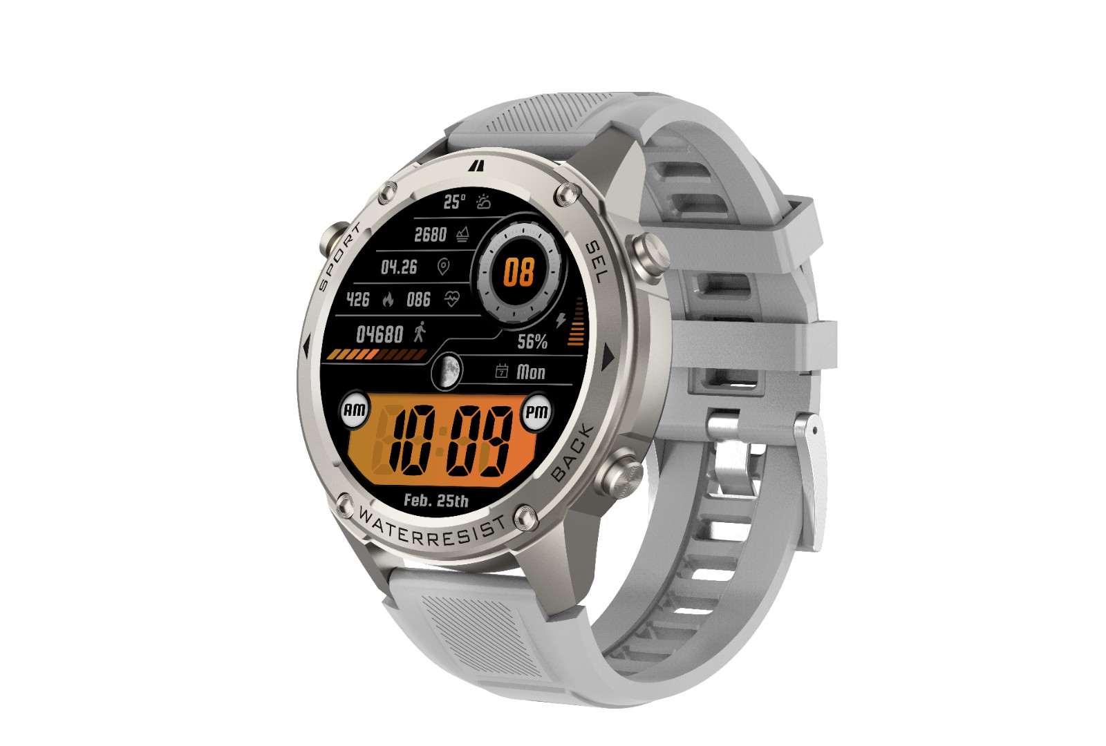 DM56 Smart Watch 1.43 Inch Full Touch Screen GPS Compass 5AT, MEJOR RELOJ.
