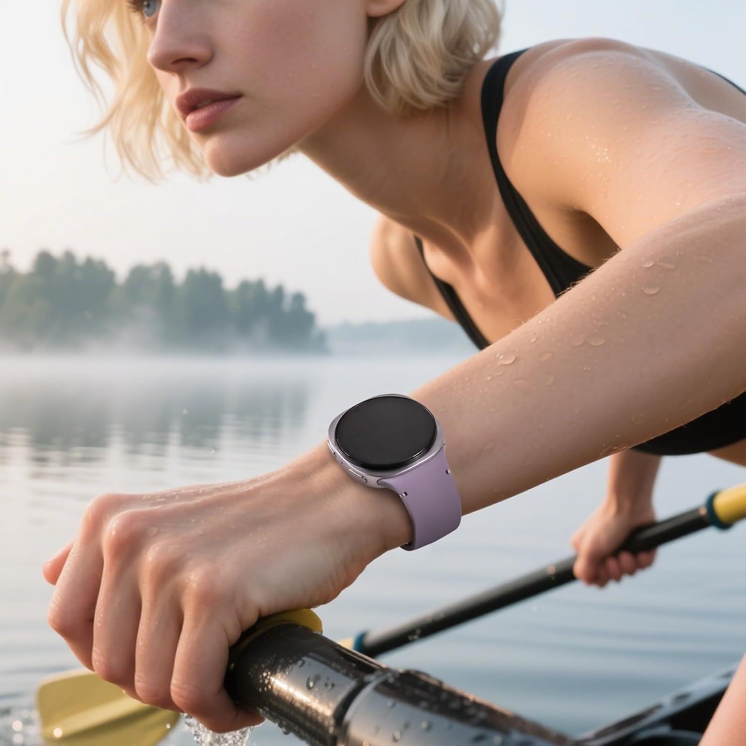 6 Pack Soft Silicone Strap Compatible with Samsung Galaxy Watch 9 40mm 44mm