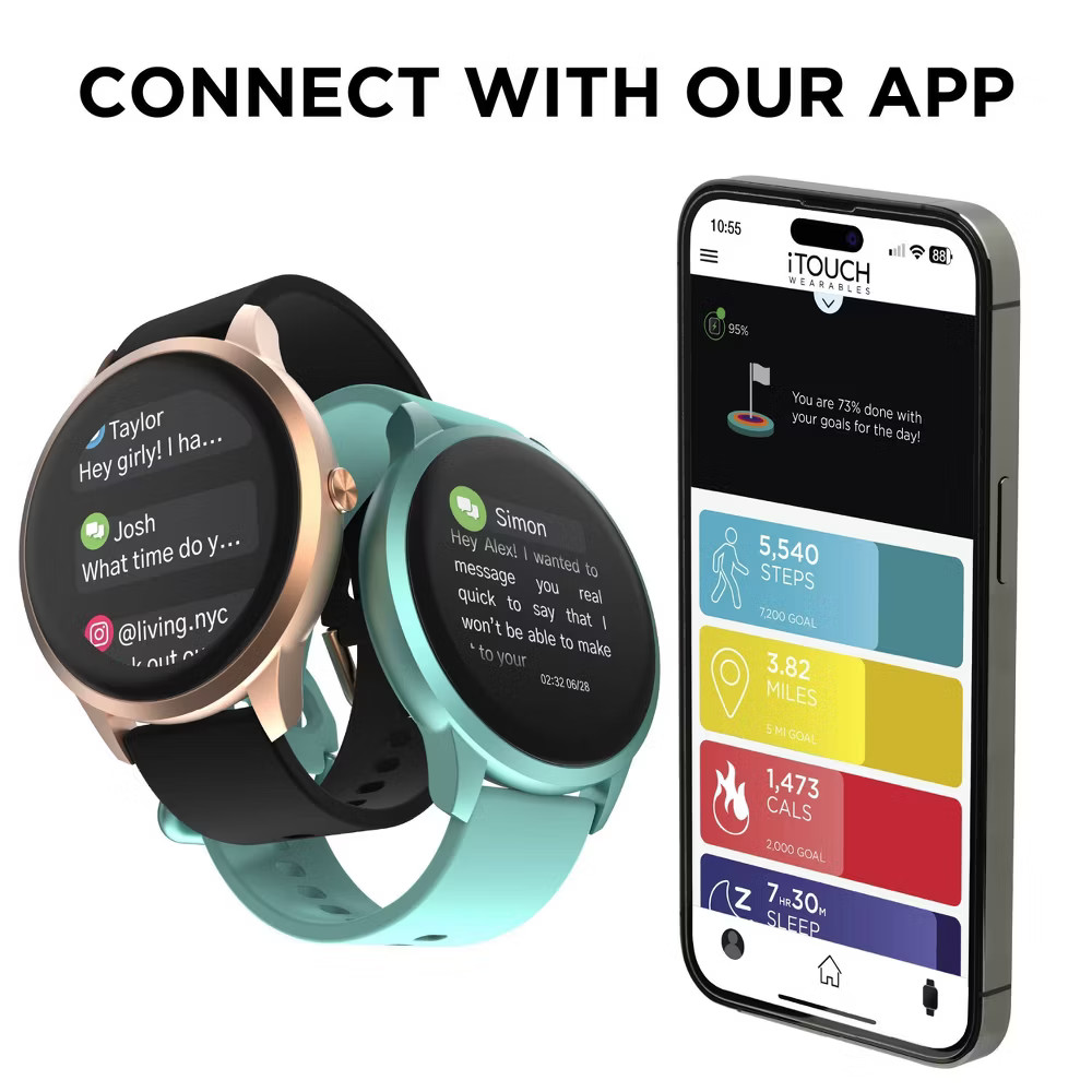 iTouch Sport 4 Smartwatch – Titanium