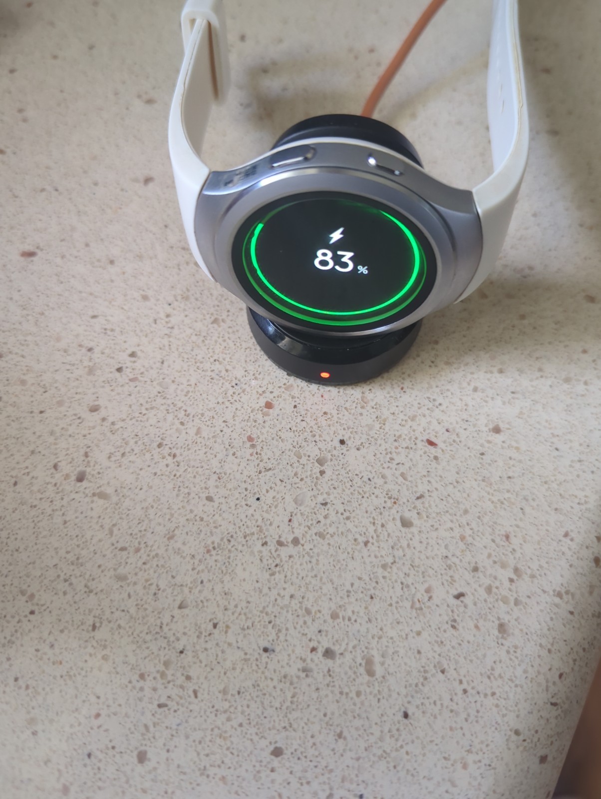 Pre-Owned Samsung Gear S2 Smart Watch SM-R730V White Band Barely Used