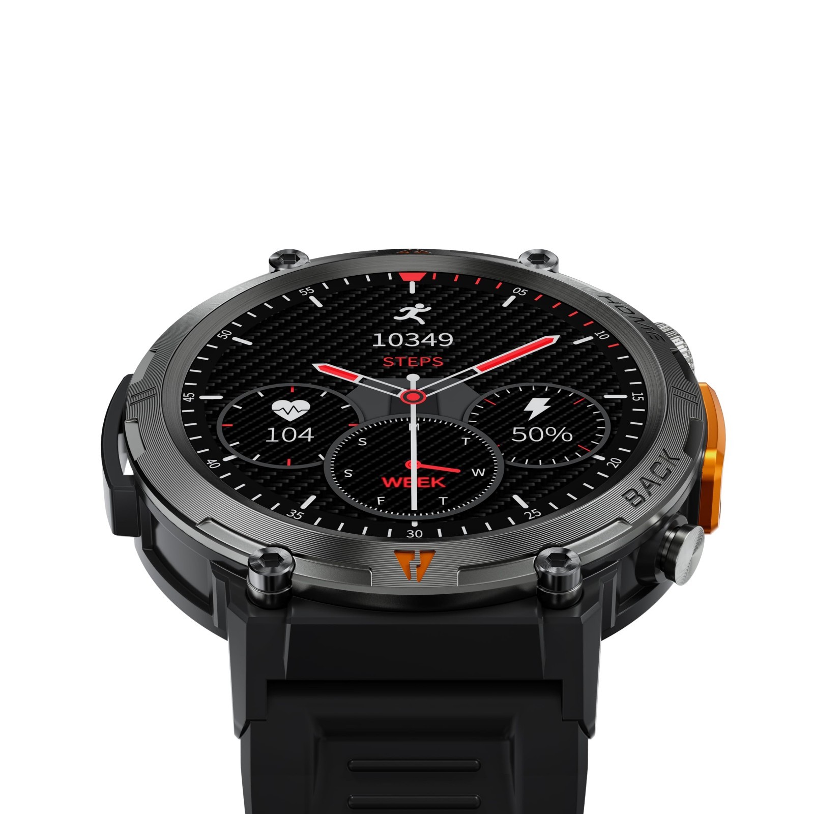 Tactical Military Smartwatch for Men, Bluetooth Call, 1.45″ Screen, Fitness Trac