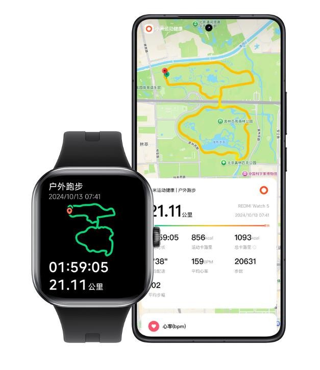 Xiaomi Redmi Watch 5 2.07” Bluetooth / eSIM Smartwatch Fitness Monitor 5ATM NFC