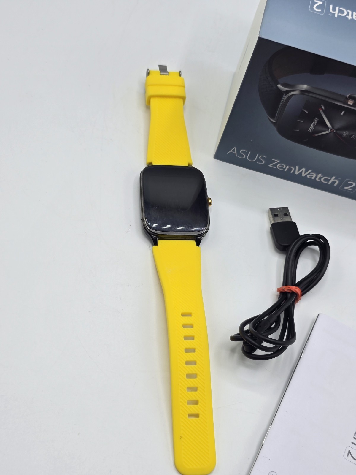 ASUS ZenWatch 2 WI501Q 45mm Smartwatch Stainless Steel w/Box Excellent Condition