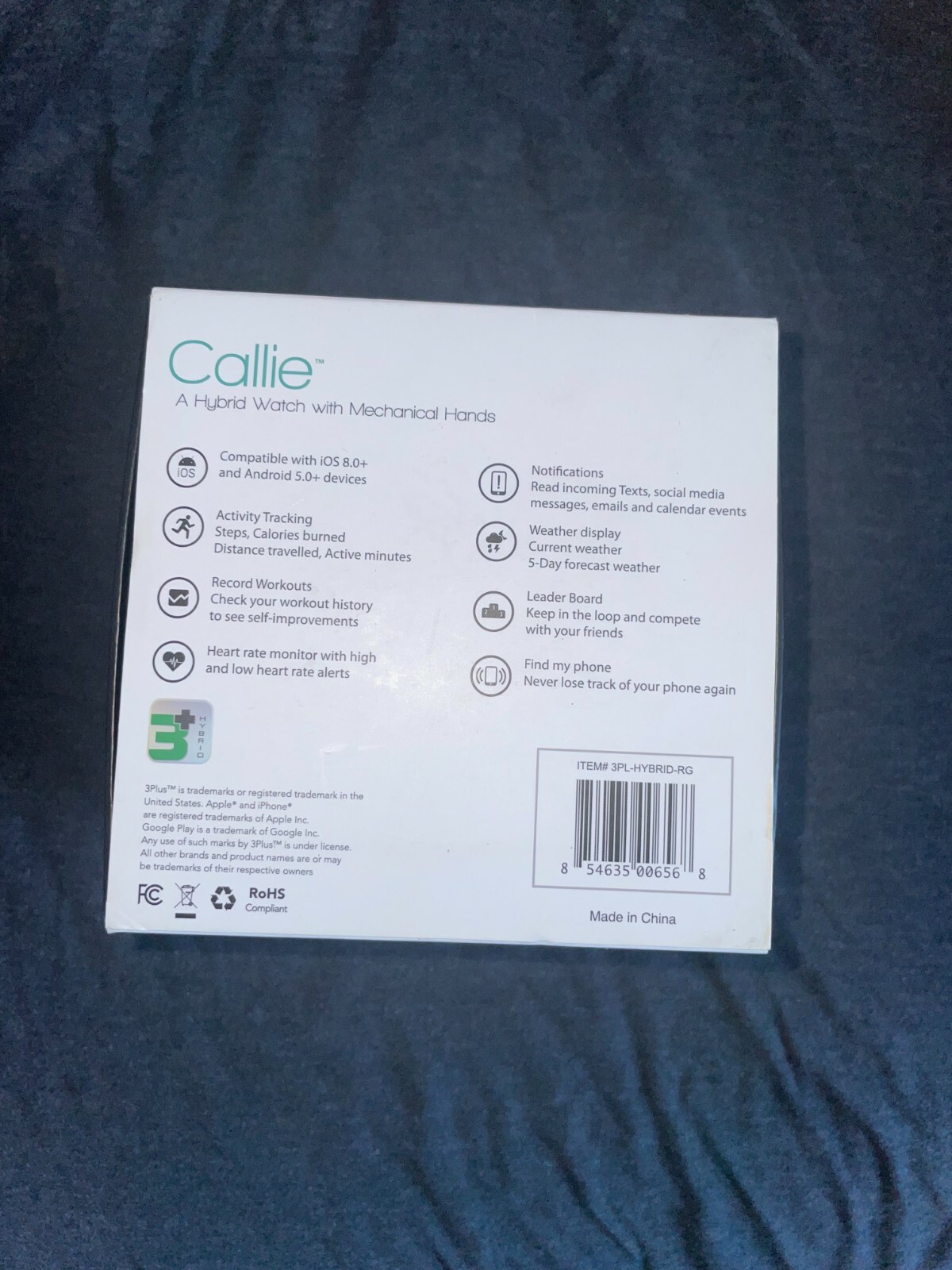 3Plus Callie Hybrid Smartwatch with Mechanical Hands Rose Gold (NEW)