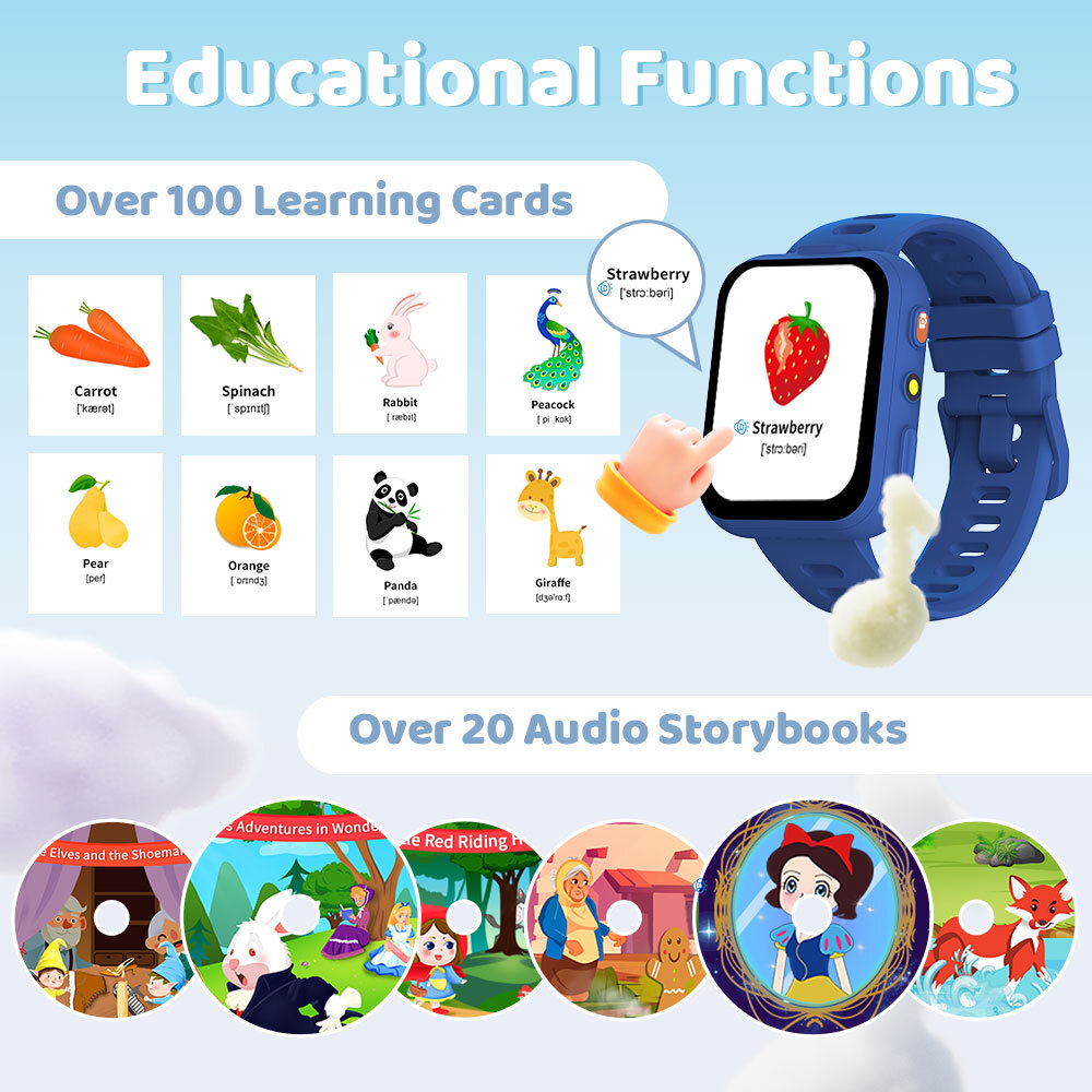 Smart Watch for Kids 1.8″ Fitness Tracker Watch Pedometer Puzzle Games for Kids