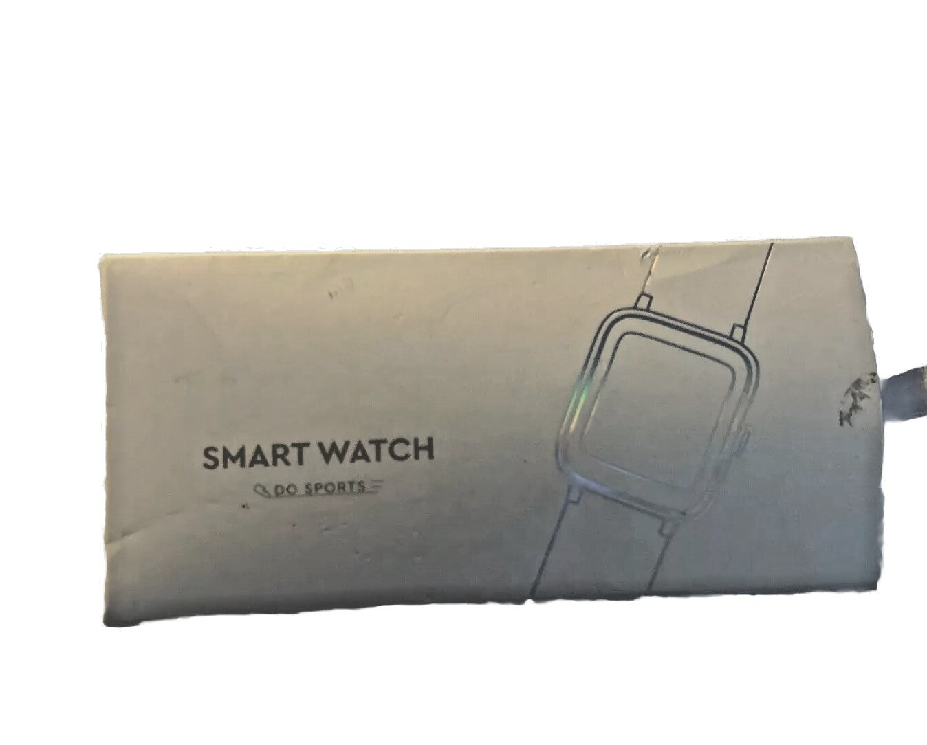 DO Sports Smart Watch ID205L Pink Dial White Band New Open Box