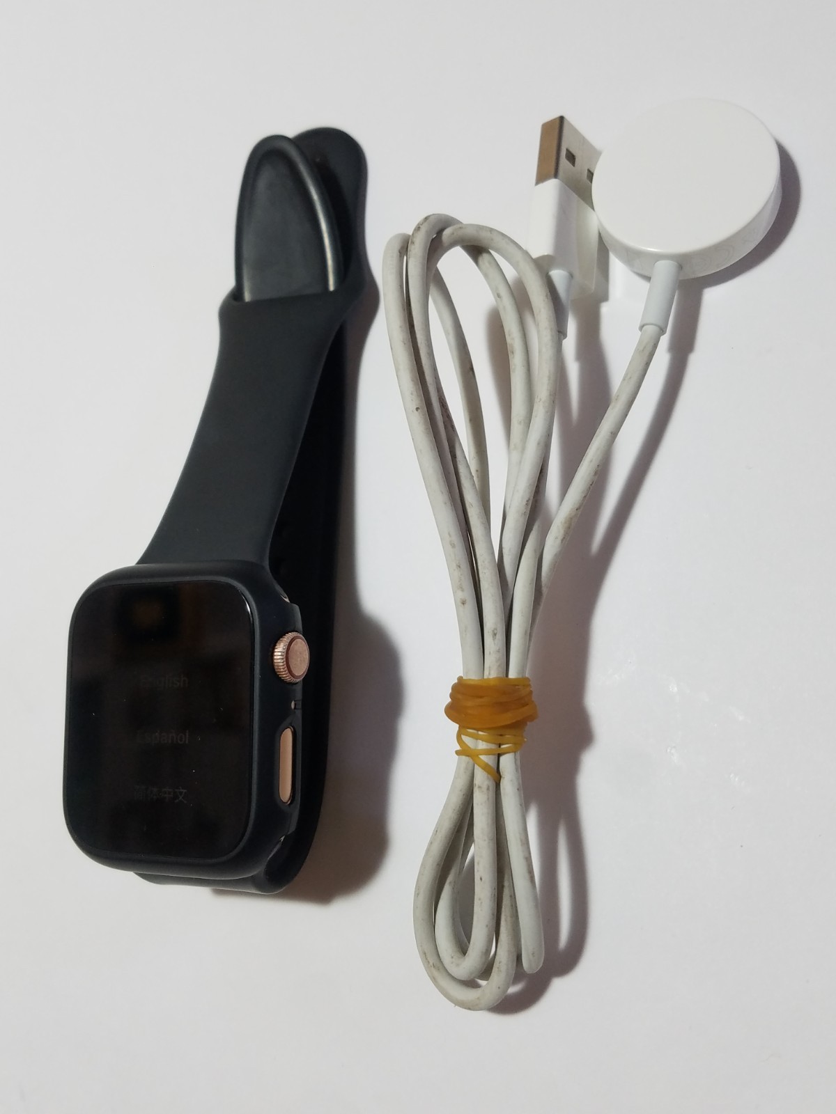 Original Privacy Glass Apple Watch Series 5 44mm Rose Gold GPS Cellular A2095