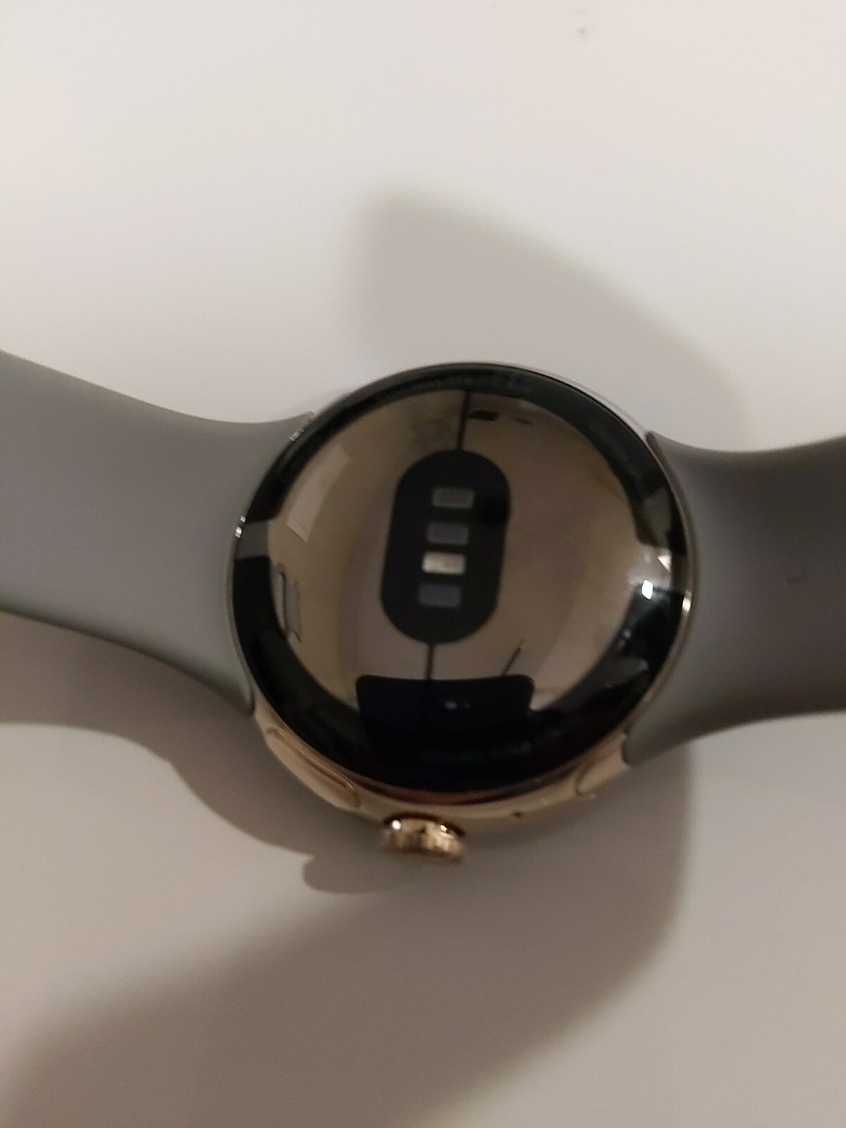 NEW! Google Pixel Watch (Bluetooth/WiFi) – Champagne Gold / Hazel Band – Unworn