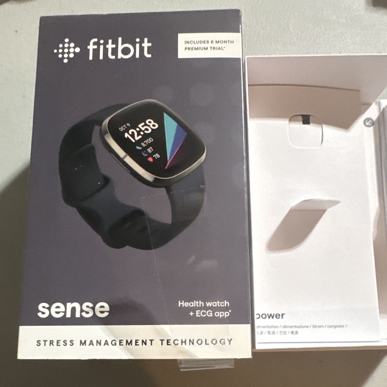Fitbit Sense Smartwatch Black Silicone band