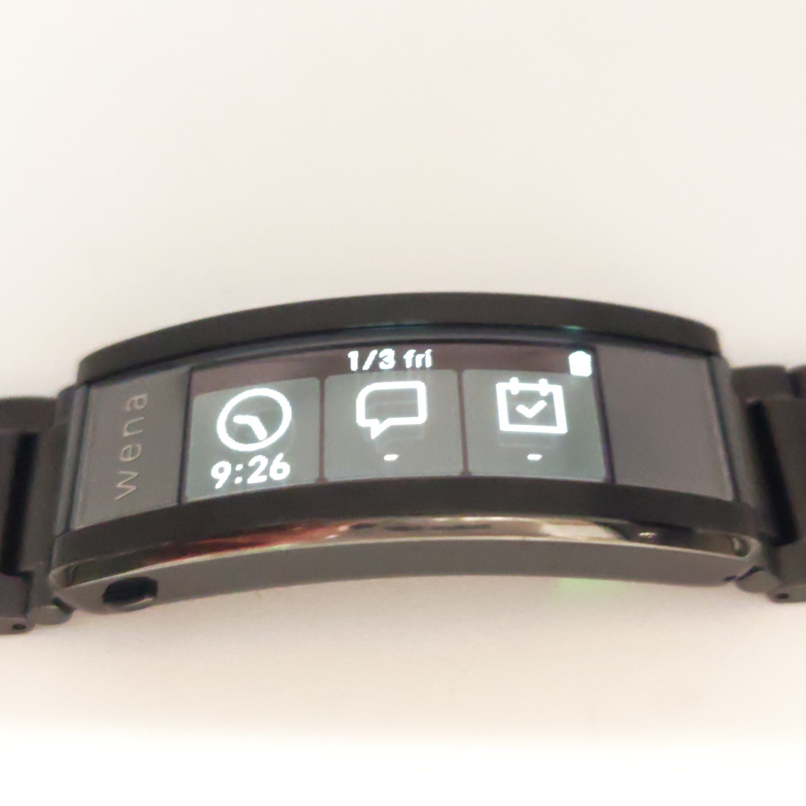 SONY WNW-B21A wena3 Black Band Smart Watch for iOS/Android used Japan