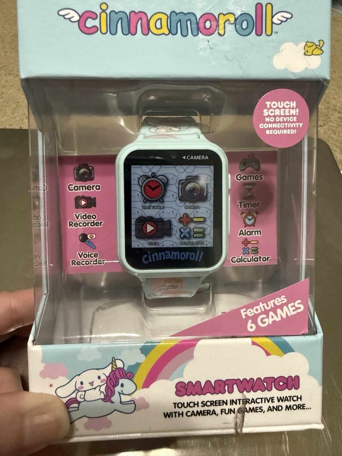 Sanrio Cinnamoroll Kids Smartwatch – Interactive Touchscreen NIB