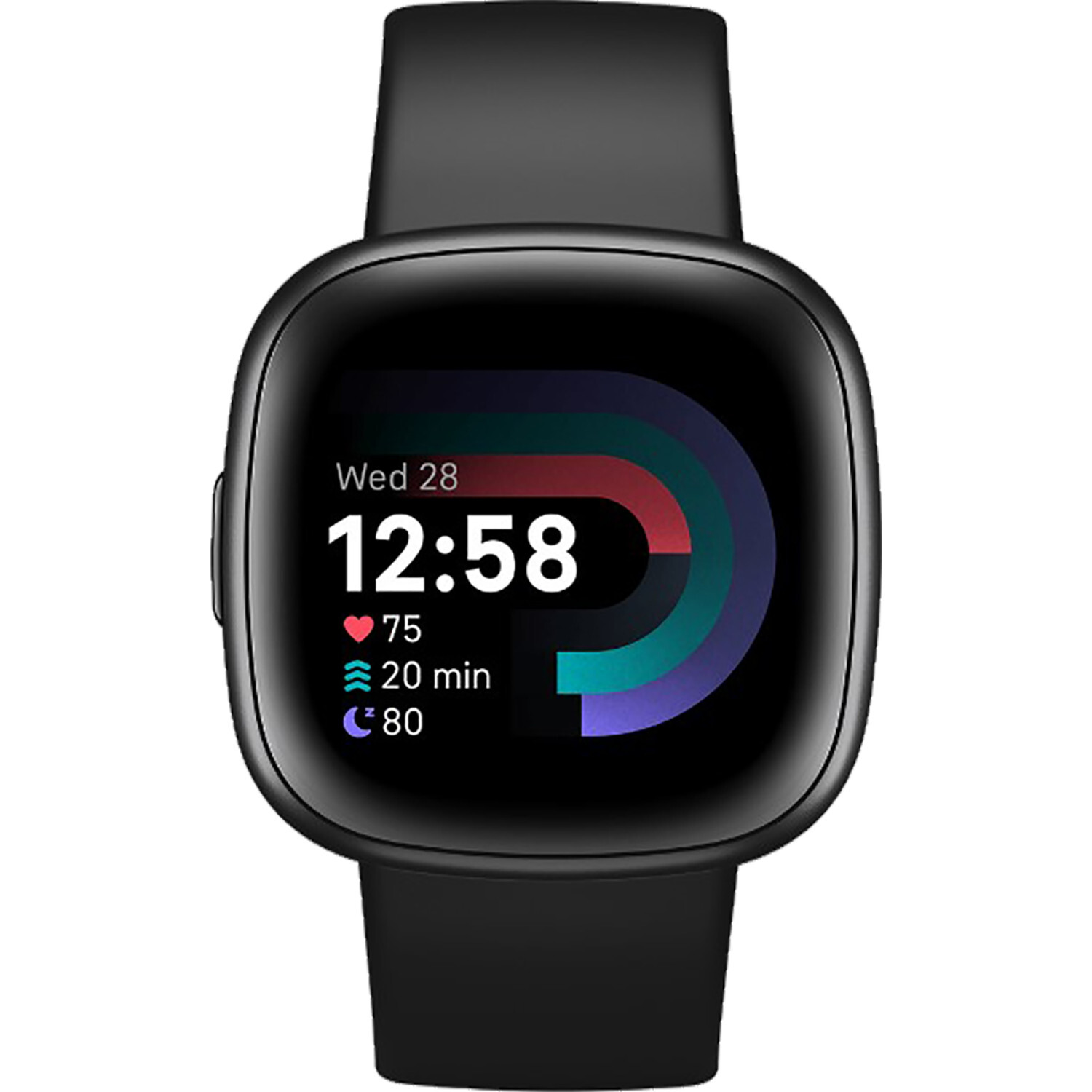 Fitbit Versa 4 Black / Graphite Bluetooth Smartwatch NEW