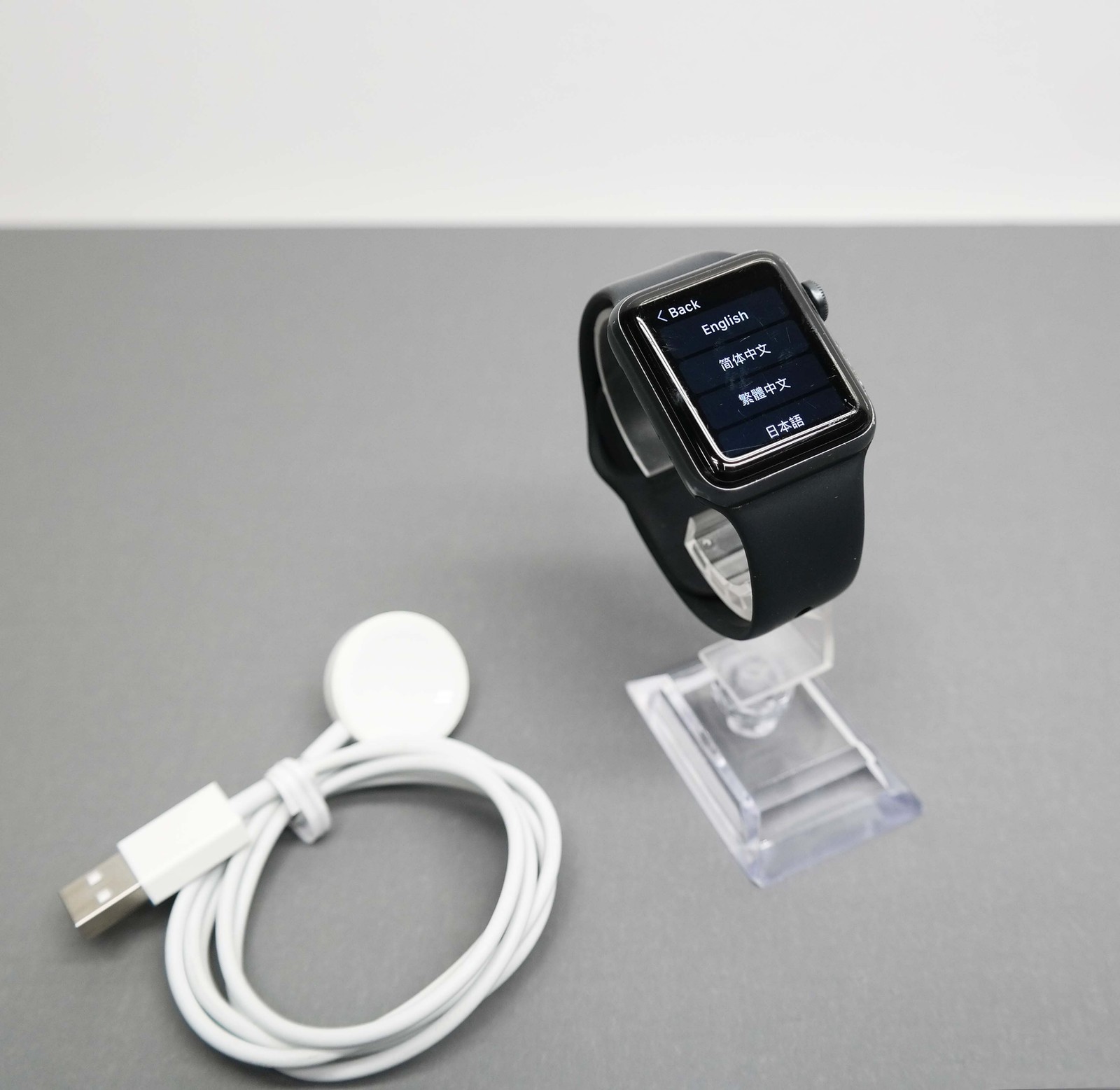 Apple Watch Series 3 (GPS) 38mm Space Gray Aluminum Case with Black Sport Band