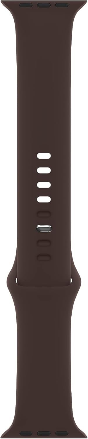 Silicone Strap Compatible with Apple Watch Series 6 40mm 44mm Coffee Brown