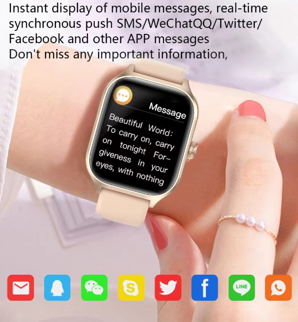 C20 Pro Smart Watch Sport Fitness Tracker Bluetooth Call Heart Rate Android iOS