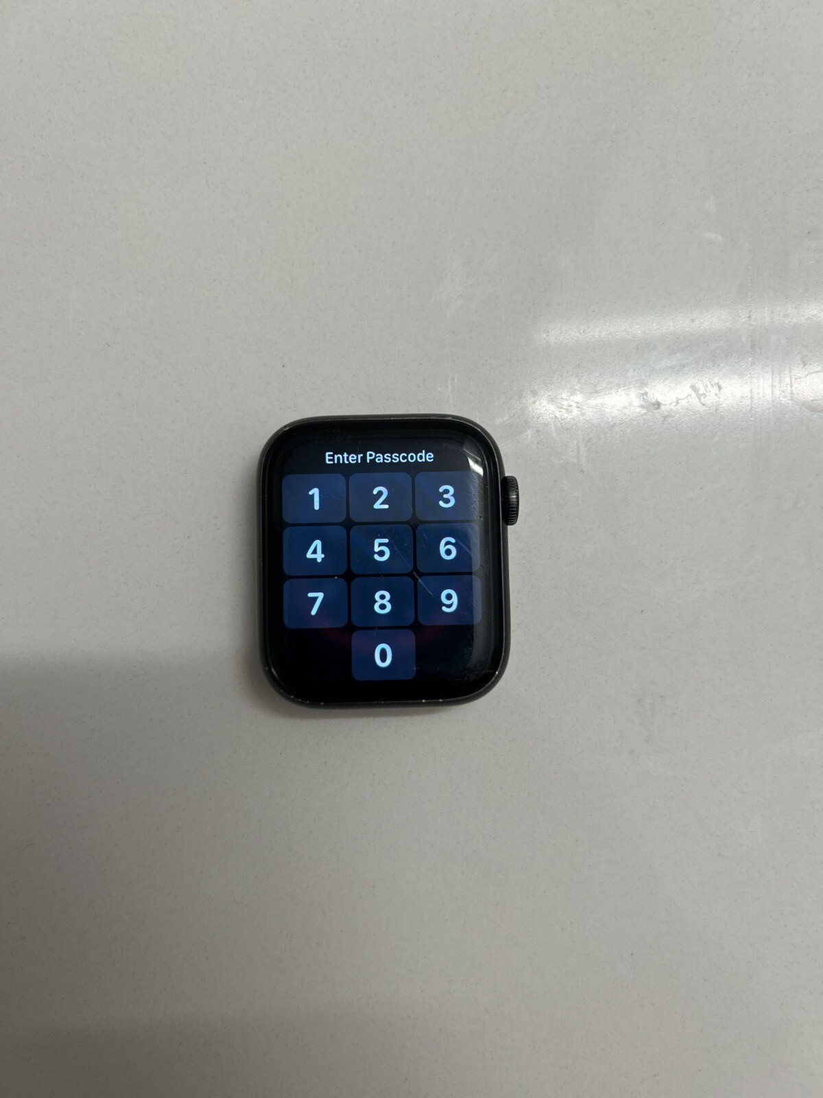Apple Watch Series 5 44mm Space Gray Aluminum Case with Black Sport Band – S/M &