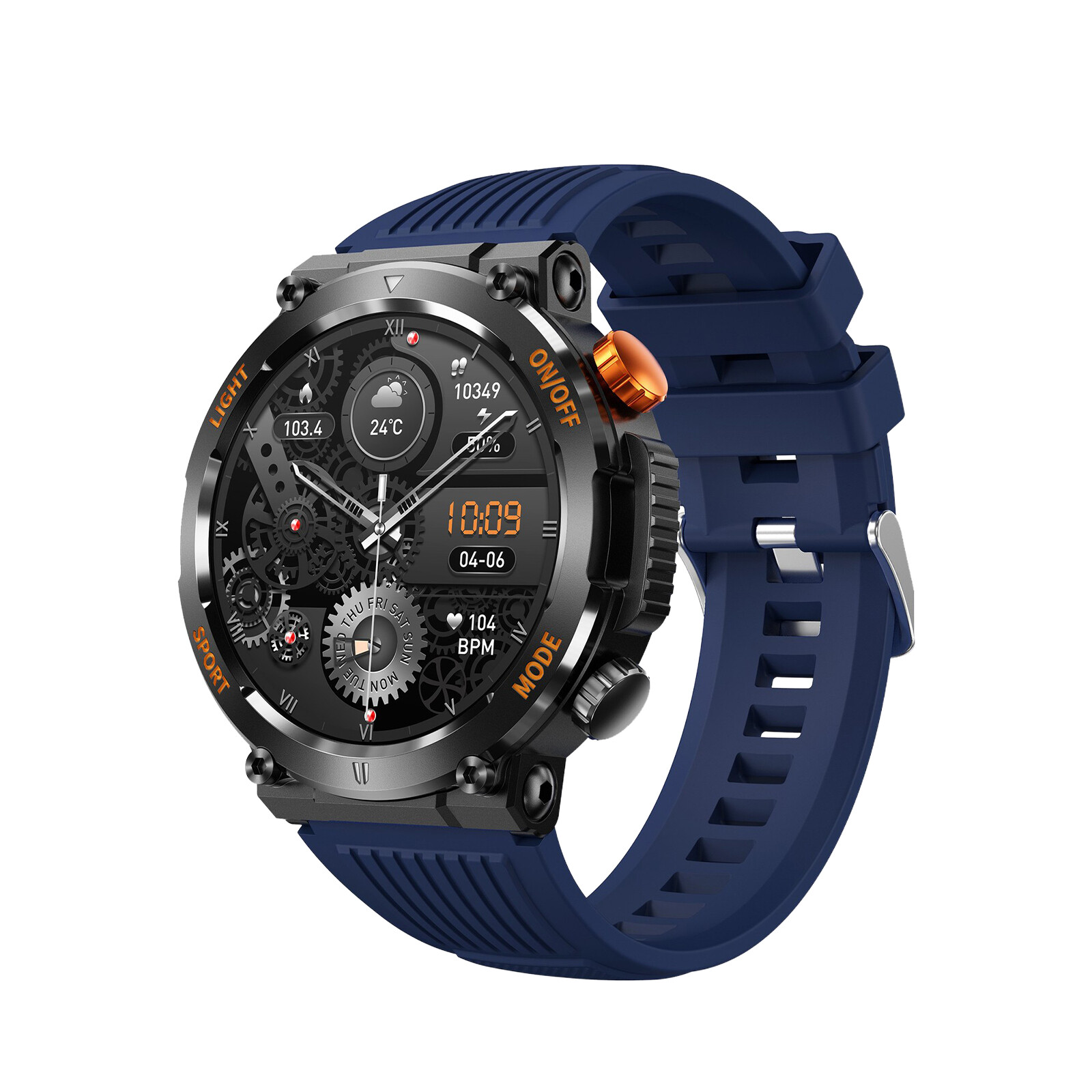 HT17 Smart Watch Fitness Tracker Full Screen Touch Heart Rate Sleep Monitor 2024