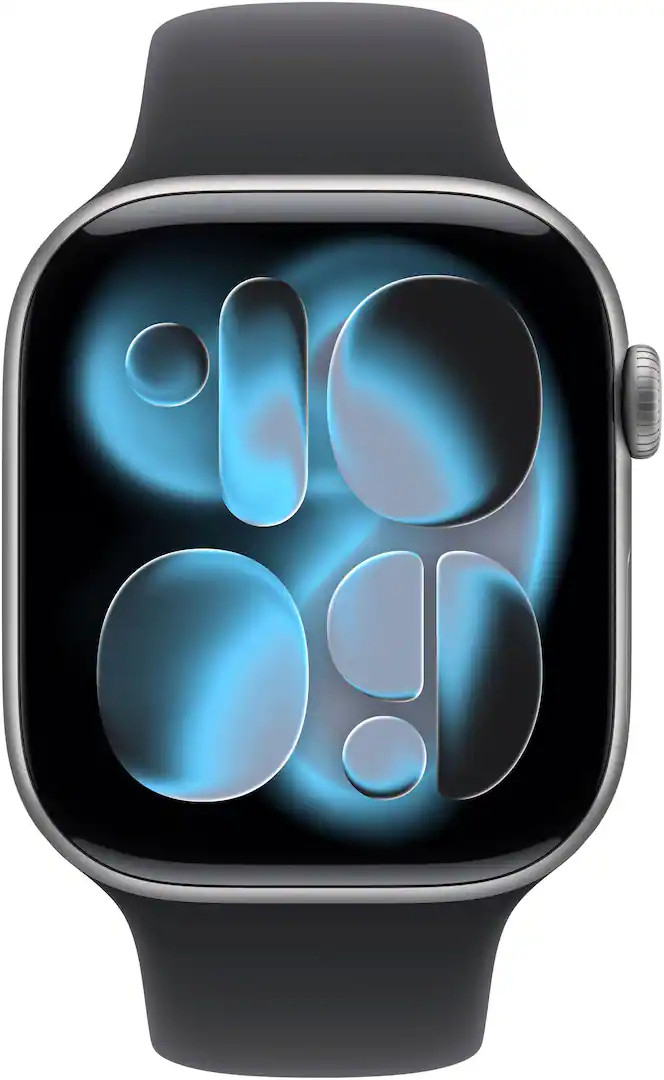 Apple Watch 11 [GPS 46mm] Smartwatch with Space Gray Aluminum Case MEV44LW/A