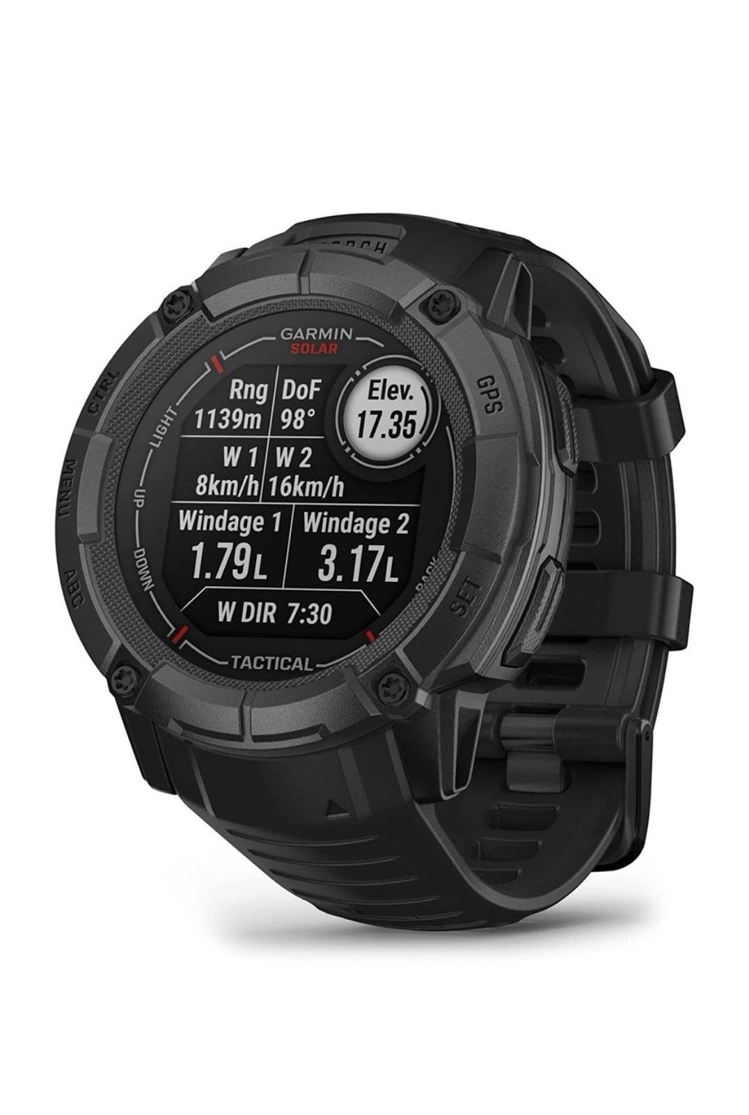 Garmin Instinct 2X Solar Tactical GPS Smartwatch 50mm Black Silicone Band