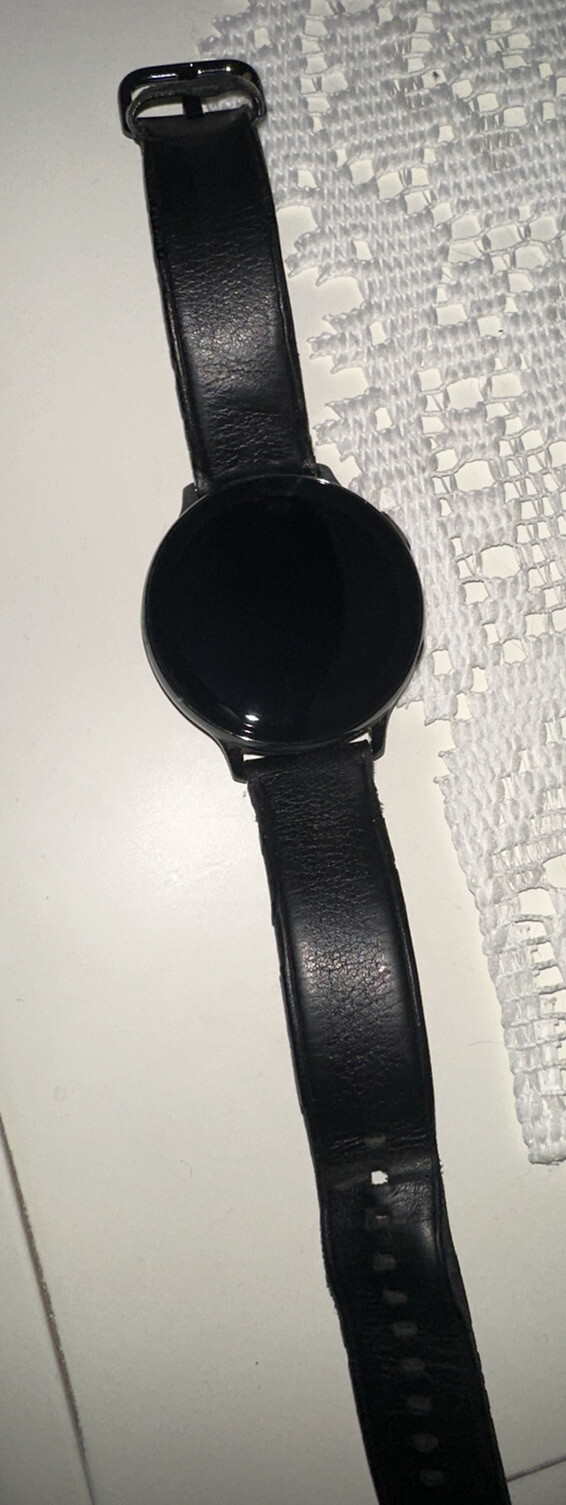 Samsung Galaxy Watch Active 2 SM-R825 44mm Stainless Steel Case with Leather…