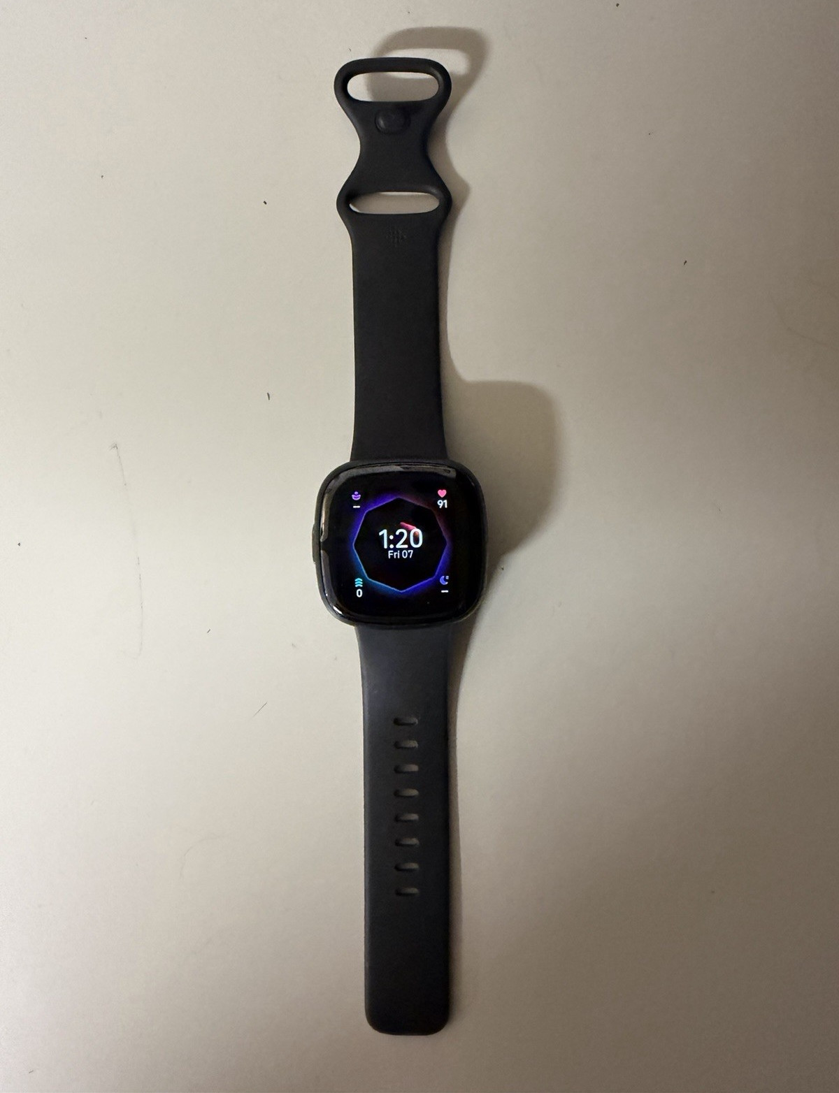 Fitbit Sense 2 40mm Smartwatch Black Metal Case Silicone Band BT 4GB