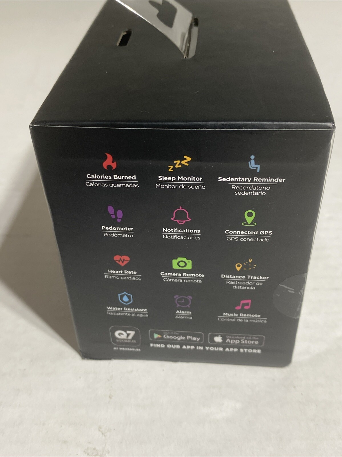 Q7 Black Smartwatch Factory sealed, Heart rate, activity tracker, sleep monitor