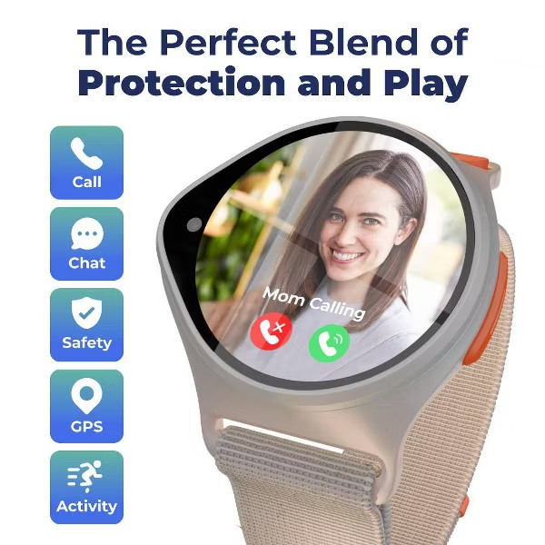 Nick Watch Kids Smart Watch GPS Tracker, Video Calling, SOS, Parental Controls