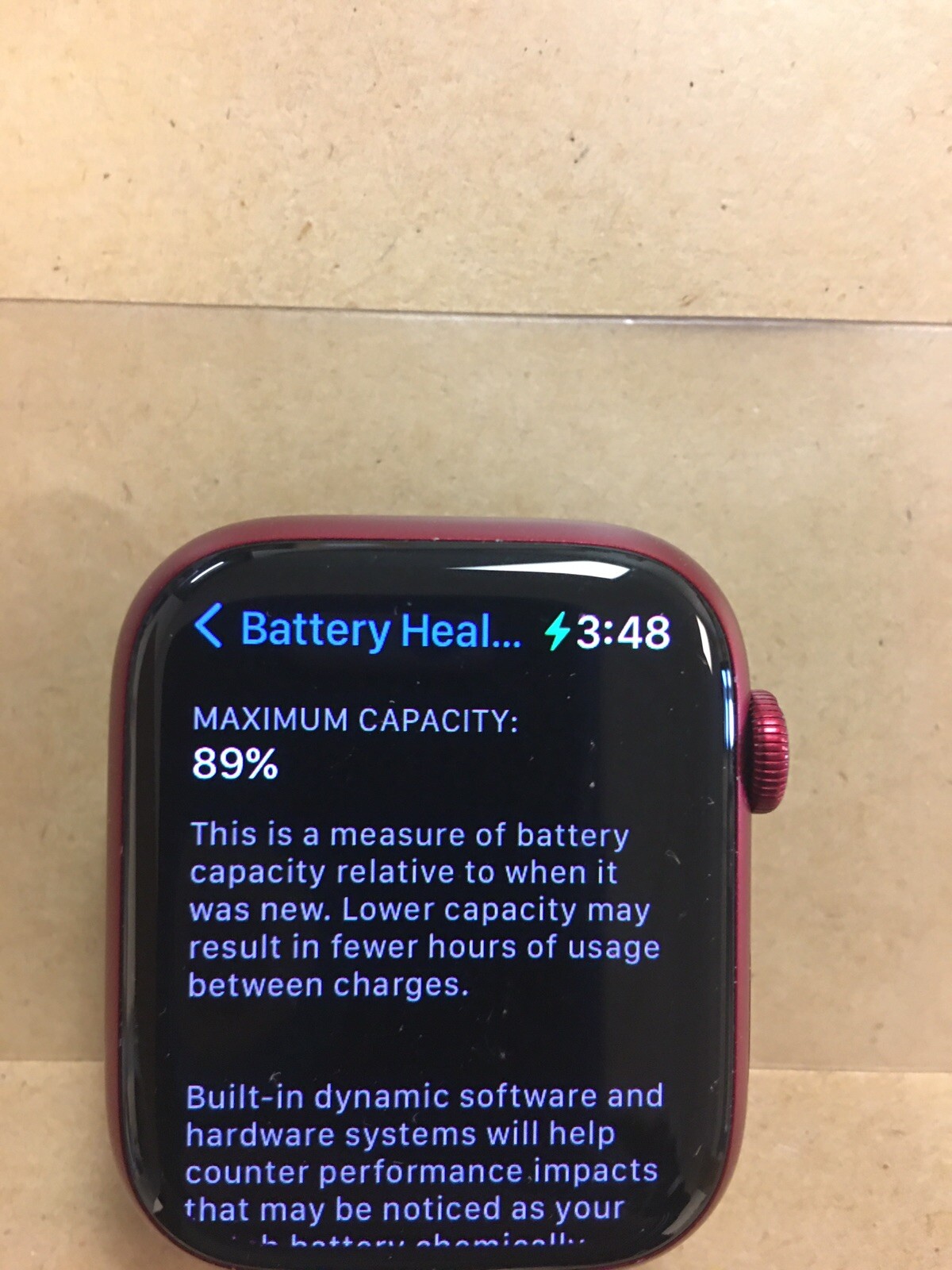 Apple Watch Series 7 45mm Red Case (GPS + Wi-Fi) (MKN93LL/A)