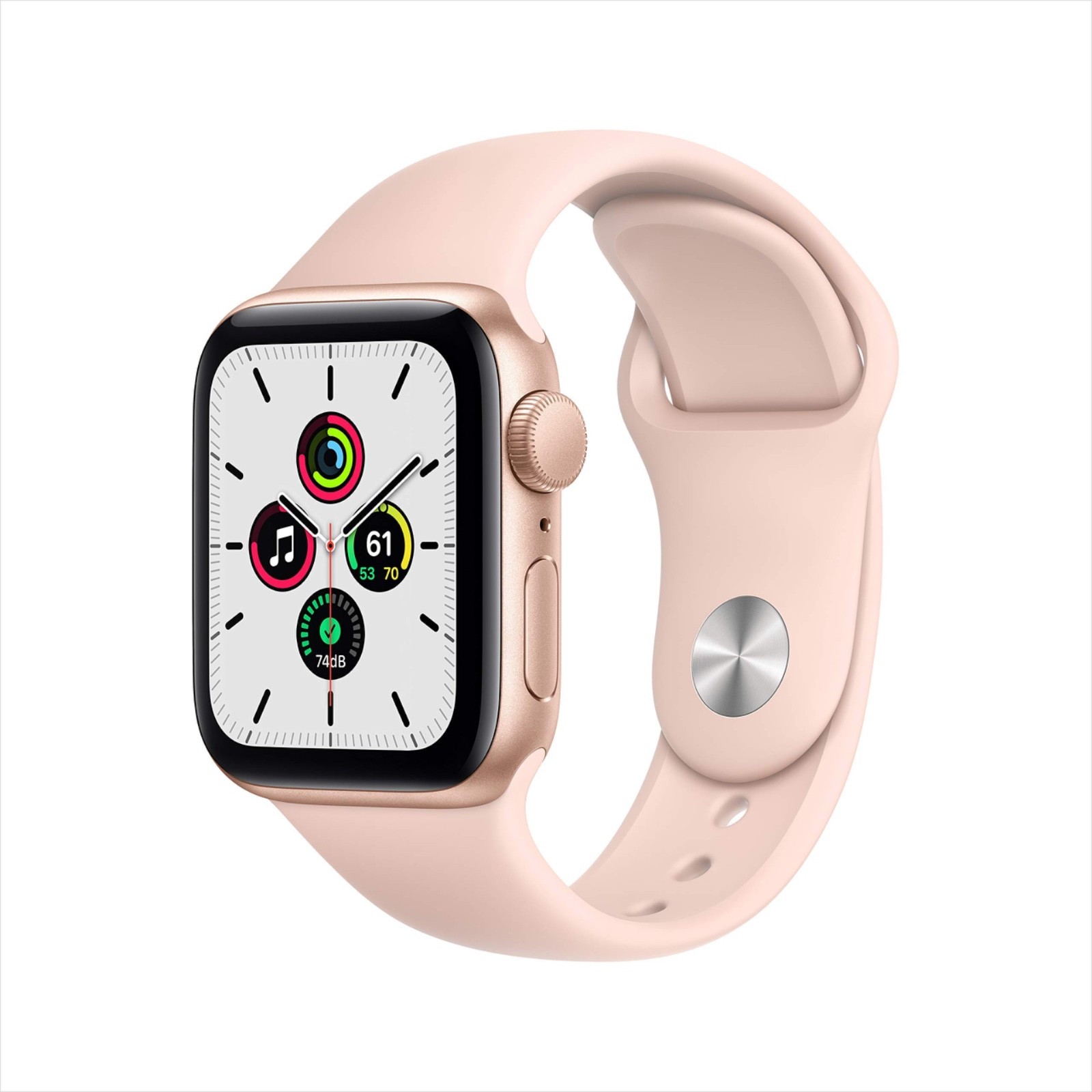 Apple Watch SE 40mm Gold Alum Case Pink Sand Sport Band (GPS Cellular A2353 32G)