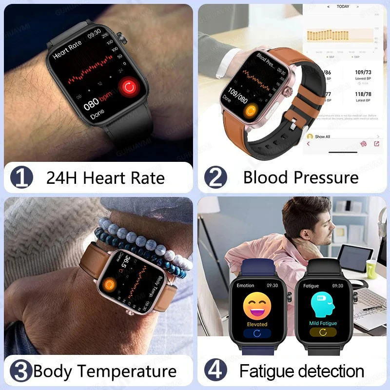 2025 New Xiaomi ECG+PPG Blood Lipid and Uric Acid Health Smart Watch