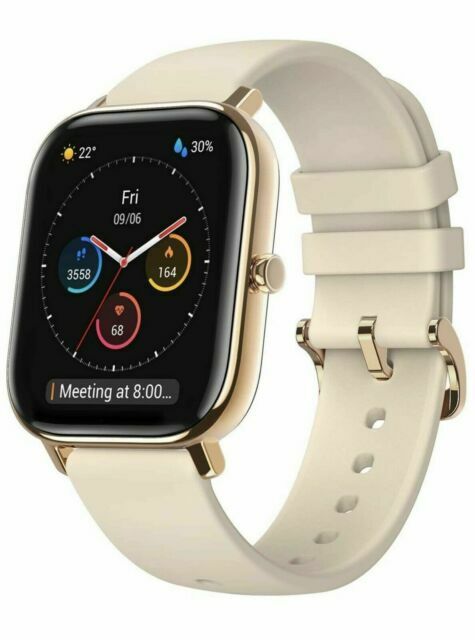 Amazfit GTS LOC TUB C-7 Silicone Band Smartwatch – Beige