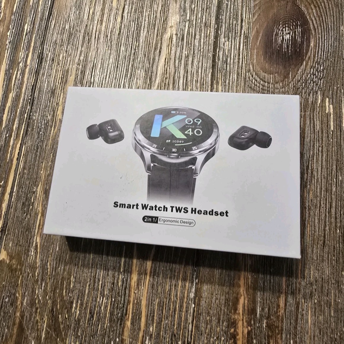 Smart Watch TWS Headset 2-in-1 Bluetooth TWS Earbuds Black 46mm Metal