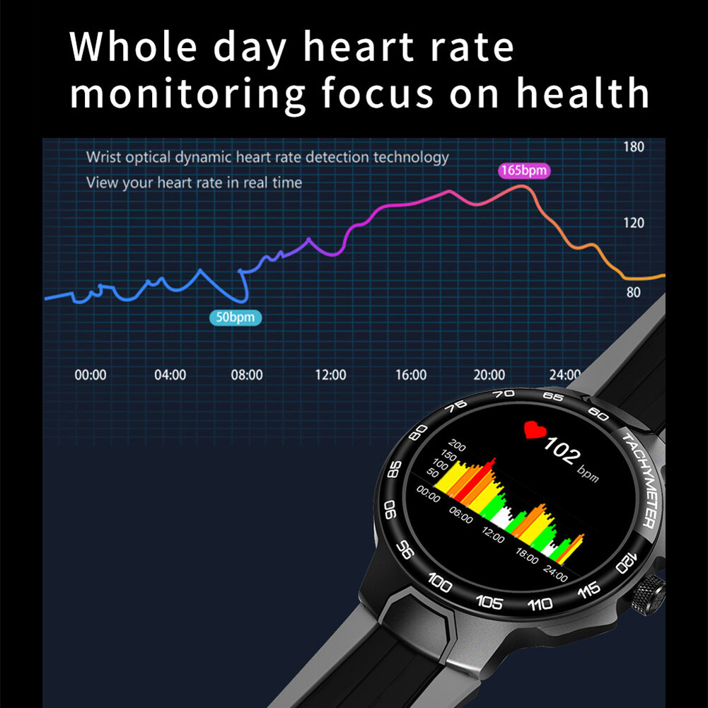 Smartwatch Outdoor Bluetooth Watch Sport Running Fitness Tracker IP68 Waterproof