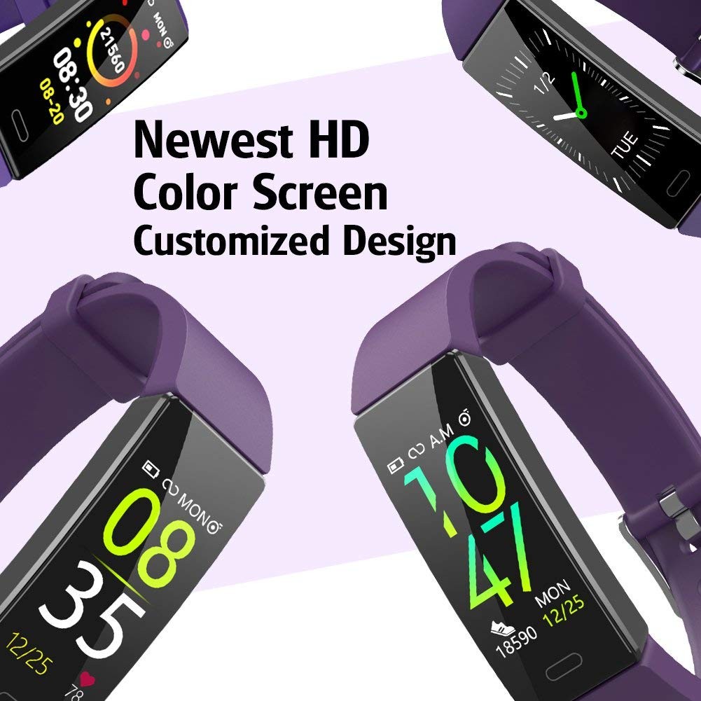 ZURURU Fitness Tracker with Blood Pressure Heart Rate Sleep Health Monitor fo…