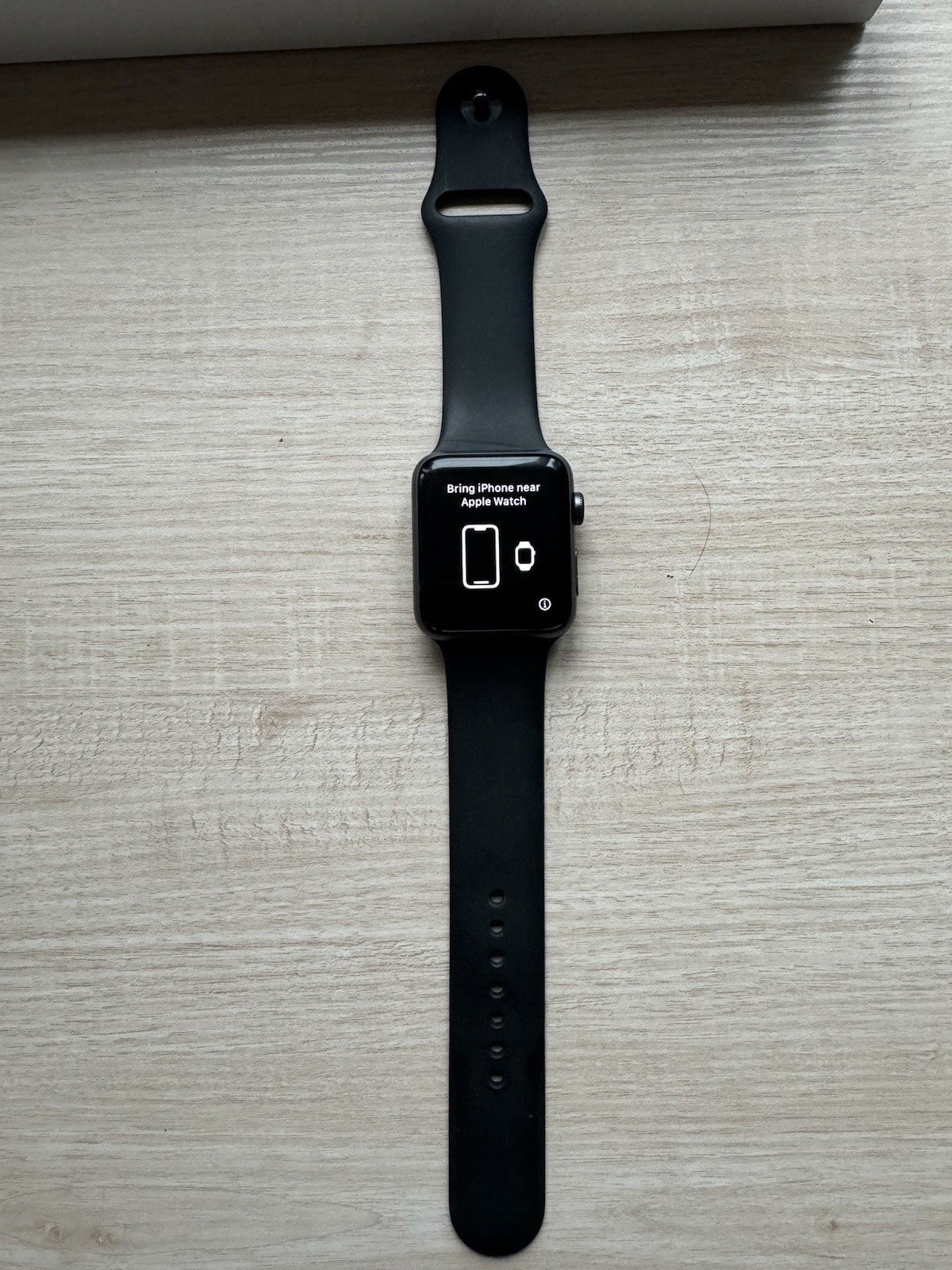 Apple Watch Series 3 42mm Space Gray Aluminum Case with Black Sport Band