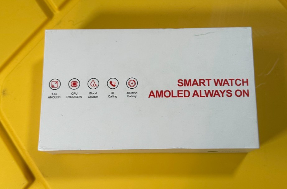 👀Smart Watch for Men: 1.43”AMOLED, ANDROID/APPLE SILICONE SPORTS STRAP 🔥