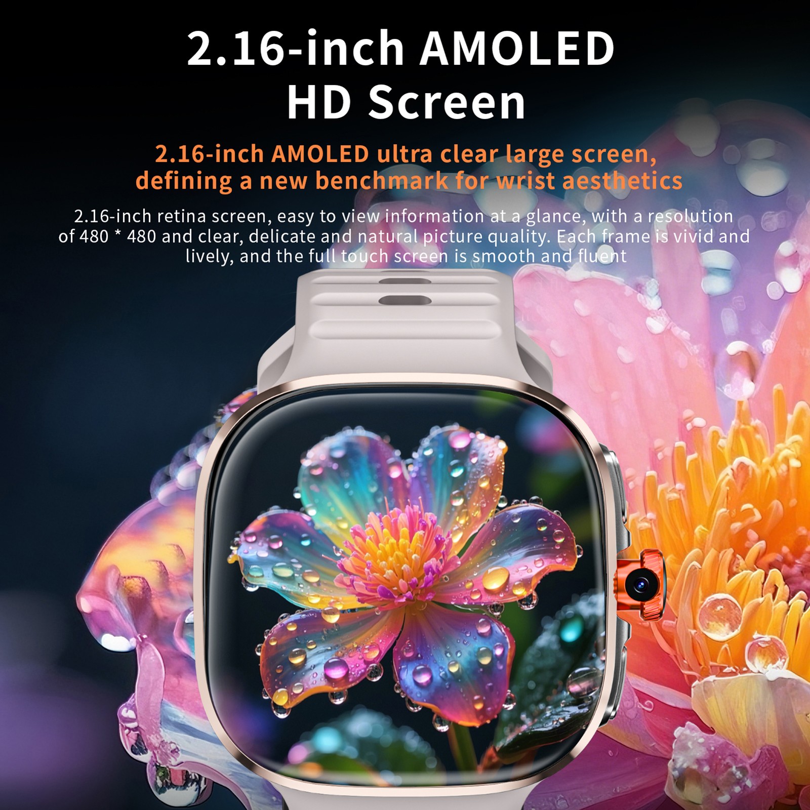 4G Smart Watch With 2.16-inch Touch Screen WiFi GPS BT Smartwatch AI Real CIWL