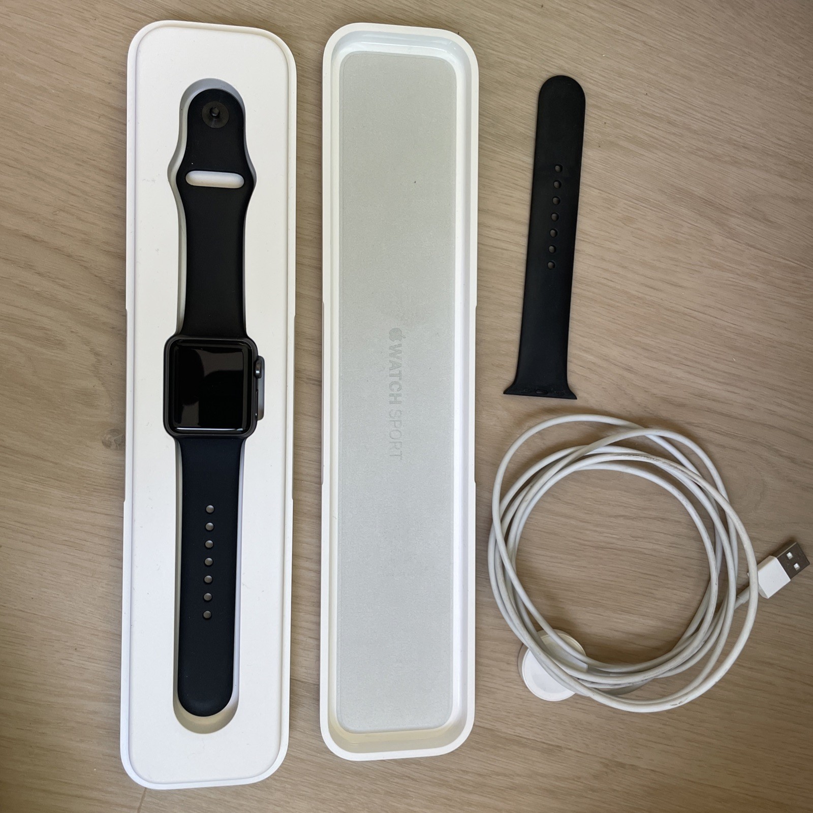 Apple Watch 7000 Series 38mm Smartwatch Exercise Watch Untested As Is Black